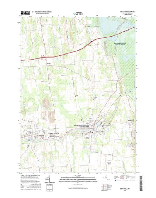 MyTopo Seneca Falls, New York USGS Quad Topo Map