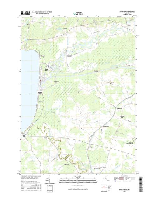 MyTopo Sylvan Beach, New York USGS Quad Topo Map