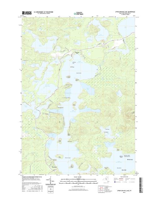 MyTopo Upper Saranac Lake, New York USGS Quad Topo Map
