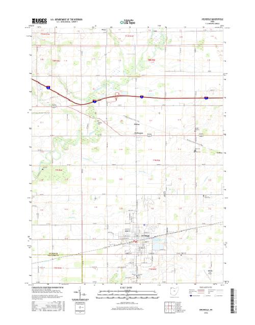 MyTopo Archbold, Ohio USGS Quad Topo Map
