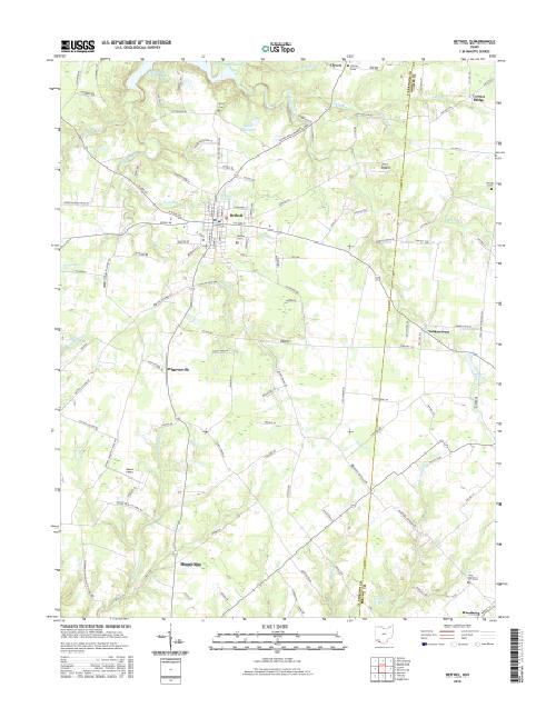 MyTopo Bethel, Ohio USGS Quad Topo Map
