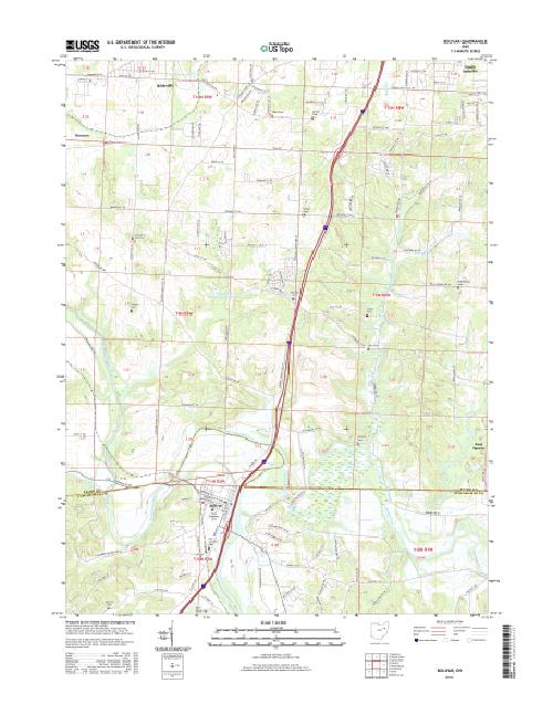 MyTopo Bolivar, Ohio USGS Quad Topo Map