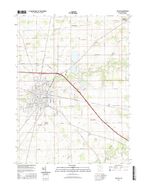 MyTopo Bucyrus, Ohio USGS Quad Topo Map