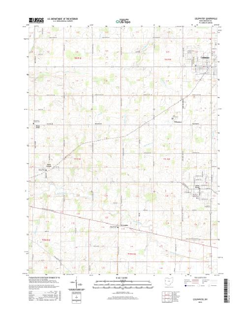 MyTopo Coldwater, Ohio USGS Quad Topo Map