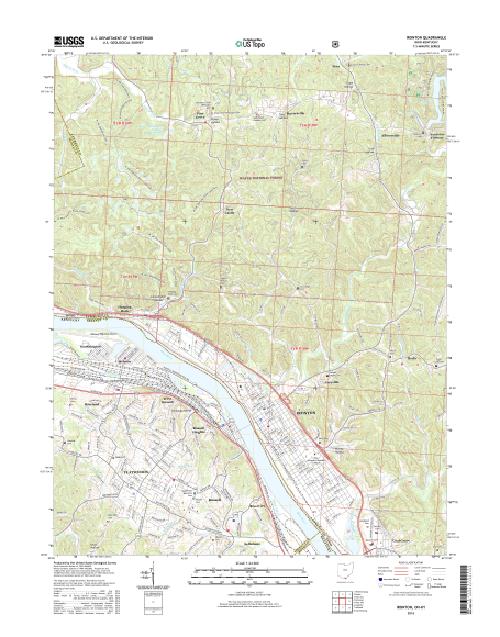 MyTopo Ironton, Ohio USGS Quad Topo Map