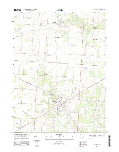 MyTopo Johnstown, Ohio USGS Quad Topo Map