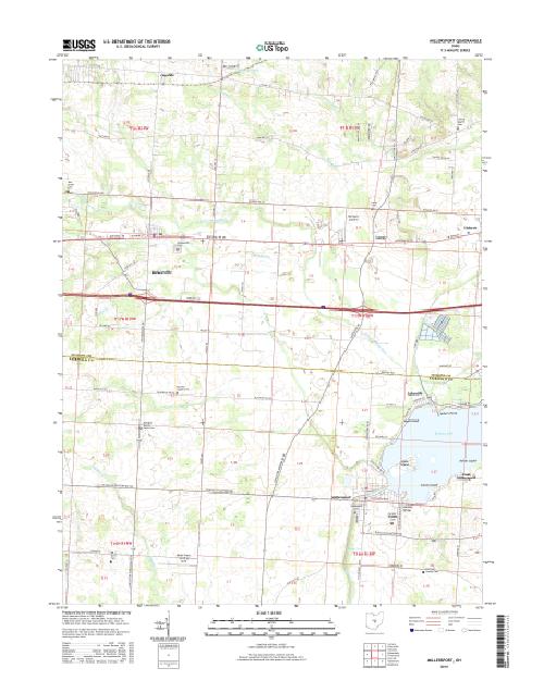 MyTopo Millersport, Ohio USGS Quad Topo Map