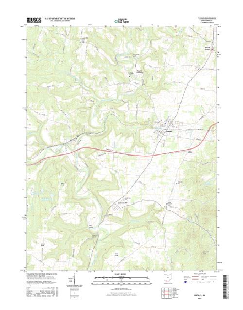 MyTopo Peebles, Ohio USGS Quad Topo Map