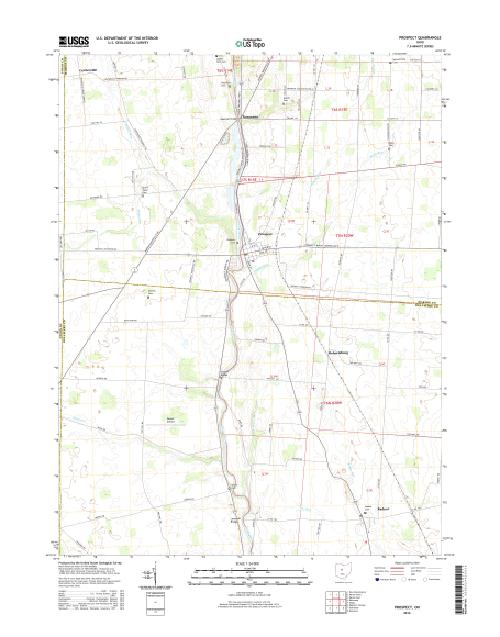 MyTopo Prospect, Ohio USGS Quad Topo Map
