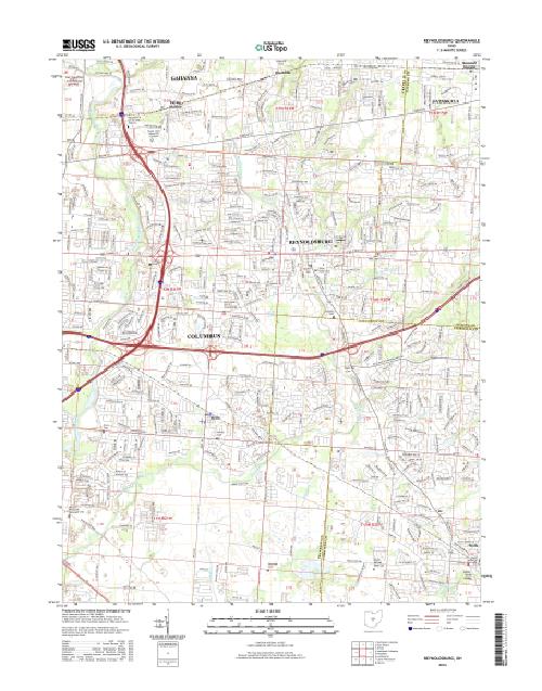 MyTopo Reynoldsburg, Ohio USGS Quad Topo Map