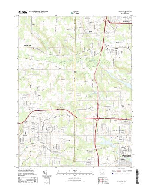 MyTopo Wadsworth, Ohio USGS Quad Topo Map