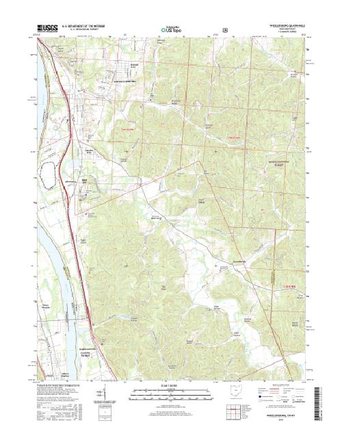 MyTopo Wheelersburg, Ohio USGS Quad Topo Map