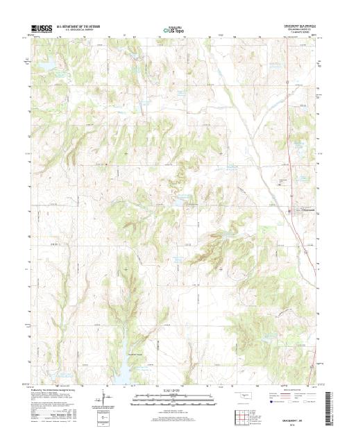 MyTopo Gracemont, Oklahoma USGS Quad Topo Map