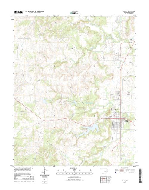 MyTopo Hominy, Oklahoma USGS Quad Topo Map