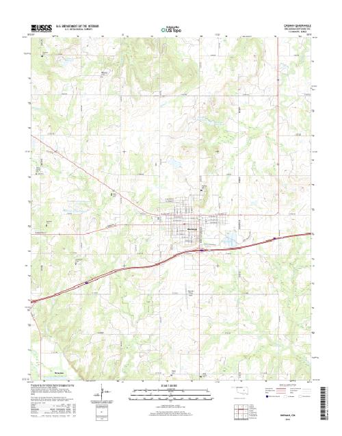 MyTopo Okemah, Oklahoma USGS Quad Topo Map