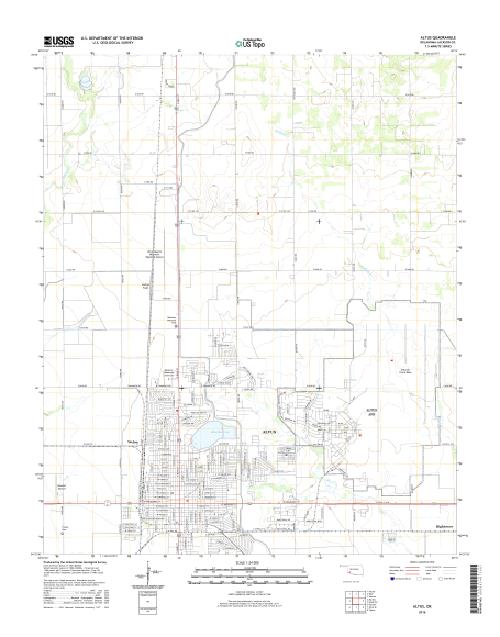MyTopo Altus, Oklahoma USGS Quad Topo Map