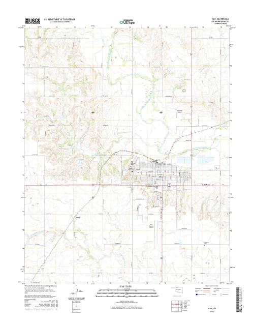 MyTopo Alva, Oklahoma USGS Quad Topo Map