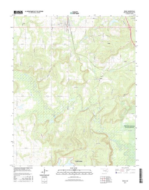 MyTopo Beggs, Oklahoma USGS Quad Topo Map