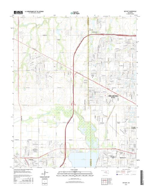 MyTopo Bethany, Oklahoma USGS Quad Topo Map