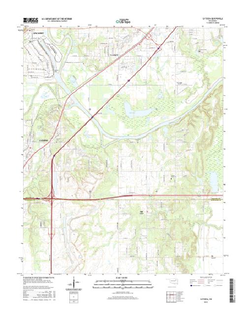 MyTopo Catoosa, Oklahoma USGS Quad Topo Map