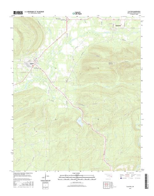 MyTopo Clayton, Oklahoma USGS Quad Topo Map