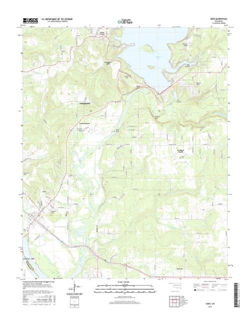 MyTopo Gore, Oklahoma USGS Quad Topo Map