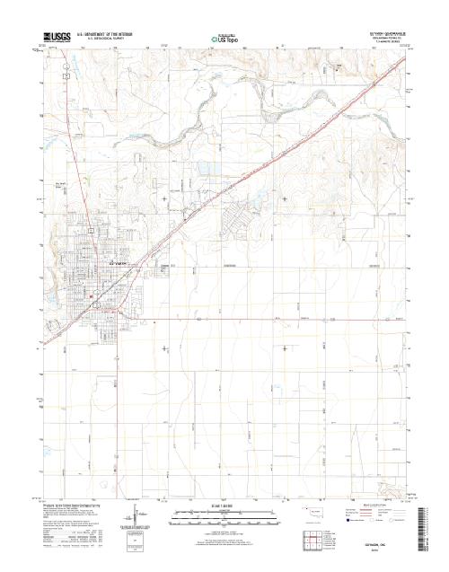 MyTopo Guymon, Oklahoma USGS Quad Topo Map