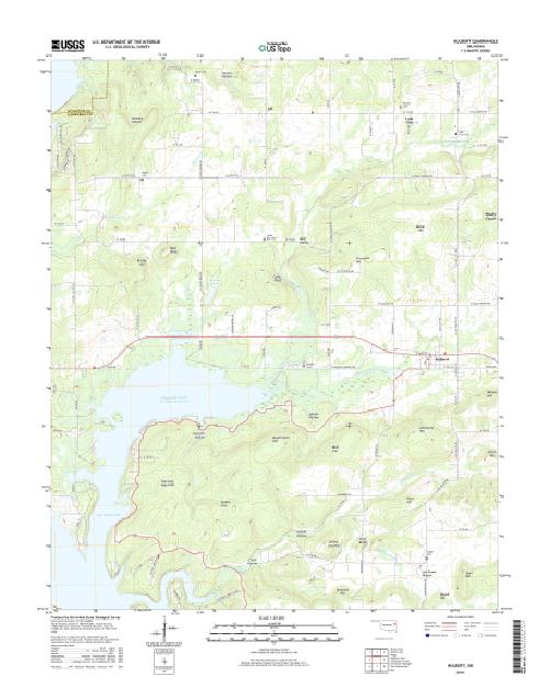 MyTopo Hulbert, Oklahoma USGS Quad Topo Map