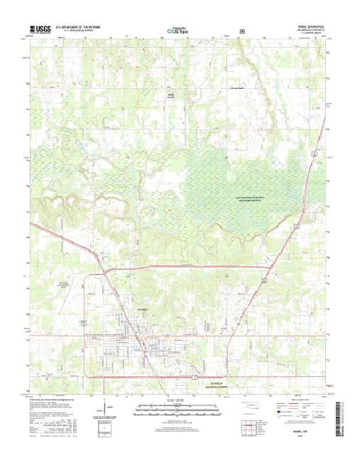 MyTopo Idabel, Oklahoma USGS Quad Topo Map