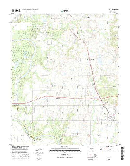 MyTopo Inola, Oklahoma USGS Quad Topo Map