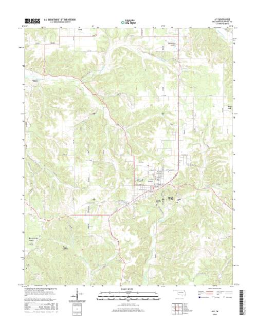 MyTopo Jay, Oklahoma USGS Quad Topo Map