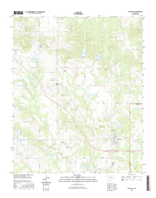 MyTopo Stonewall, Oklahoma USGS Quad Topo Map