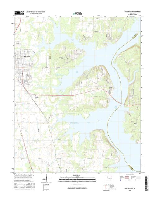 MyTopo Wagoner East, Oklahoma USGS Quad Topo Map