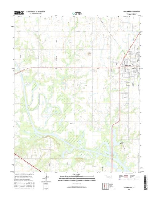 MyTopo Wagoner West, Oklahoma USGS Quad Topo Map