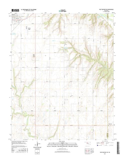 MyTopo Weatherford NW, Oklahoma USGS Quad Topo Map