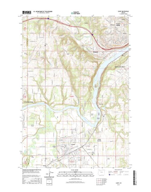 MyTopo Canby, Oregon USGS Quad Topo Map