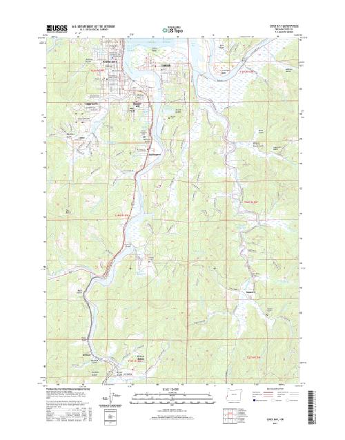 MyTopo Coos Bay, Oregon USGS Quad Topo Map