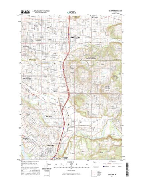 MyTopo Gladstone, Oregon USGS Quad Topo Map