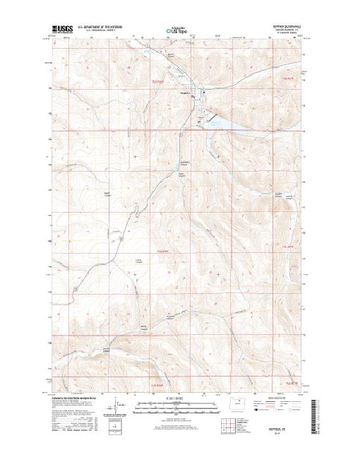 MyTopo Heppner, Oregon USGS Quad Topo Map
