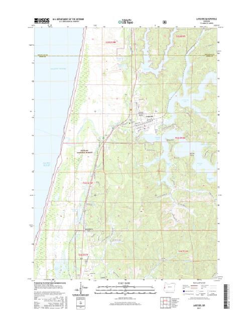 MyTopo Lakeside, Oregon USGS Quad Topo Map