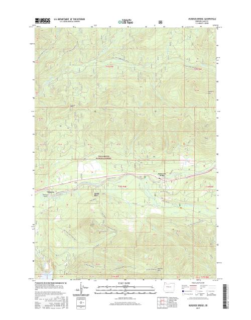 MyTopo McKenzie Bridge, Oregon USGS Quad Topo Map