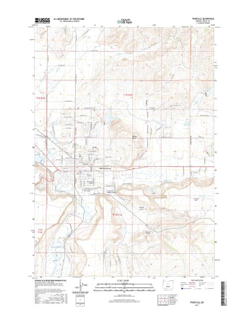 MyTopo Prineville, Oregon USGS Quad Topo Map