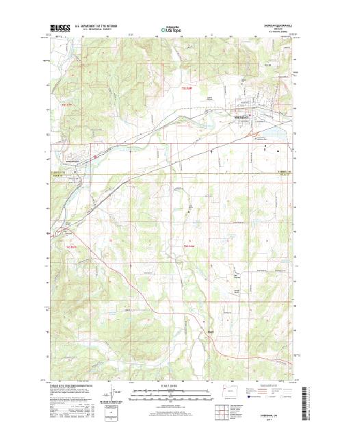 MyTopo Sheridan, Oregon USGS Quad Topo Map