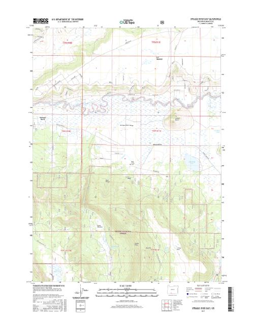 MyTopo Sprague River East, Oregon USGS Quad Topo Map