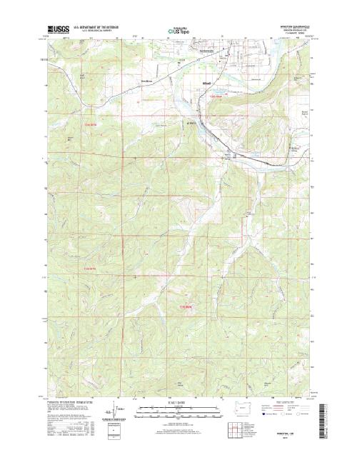 MyTopo Winston, Oregon USGS Quad Topo Map