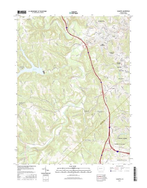 MyTopo Aliquippa, Pennsylvania USGS Quad Topo Map