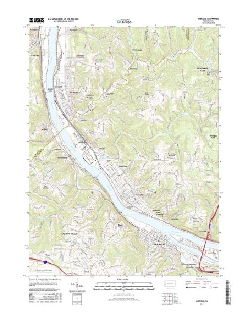 MyTopo Ambridge, Pennsylvania USGS Quad Topo Map