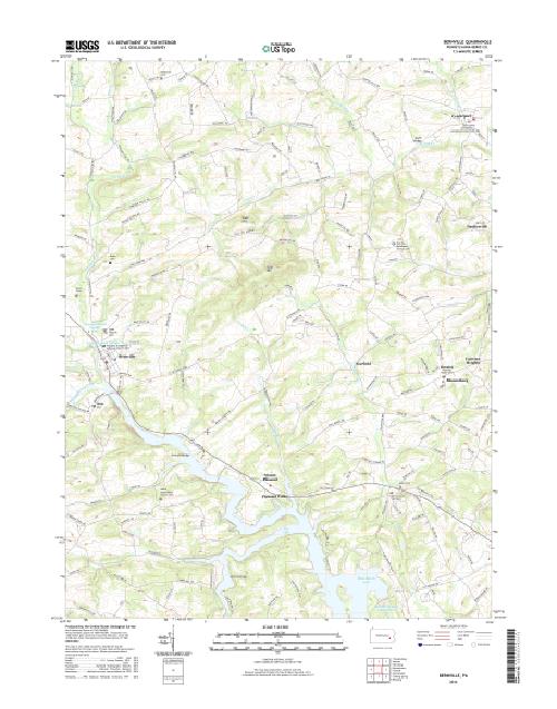 MyTopo Bernville, Pennsylvania USGS Quad Topo Map