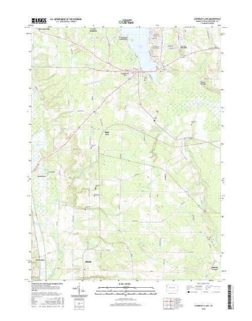 MyTopo Conneaut Lake, Pennsylvania USGS Quad Topo Map