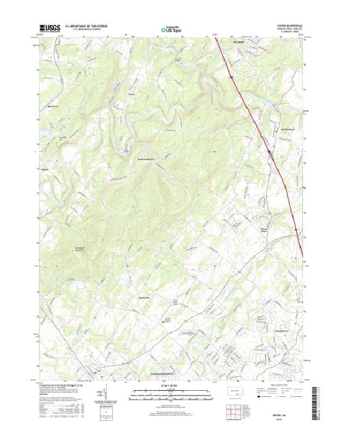 MyTopo Dover, Pennsylvania USGS Quad Topo Map